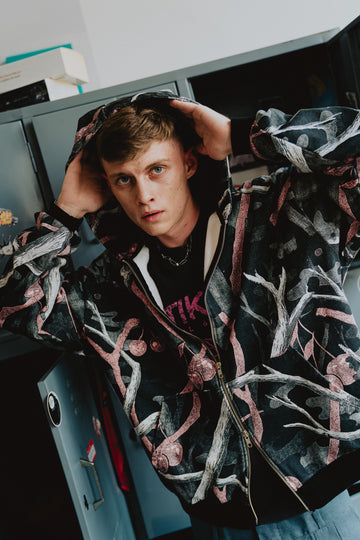 Pink Camo Double Zip Hoodie