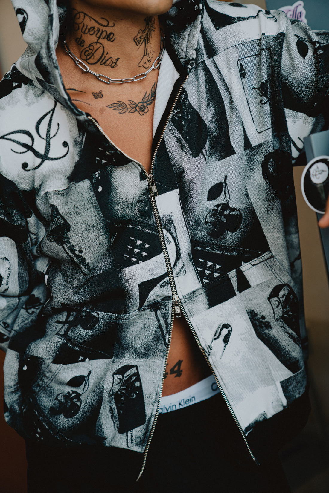 Tattoo Double Zip Hoodie